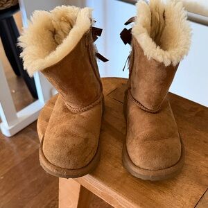 UGG Tan Kids Shearling Boots